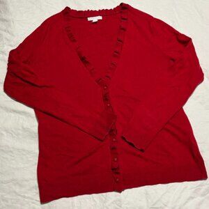 5/$25 💐 | New York & Company Ruffle Cardigan